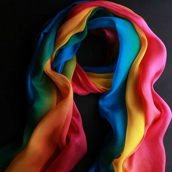 designer scarf uk fashion rainbow color long soft women chiffon scarf wrap shawl stole scarves, Blue;gray
designer scarf uk fashion rainbow color long soft women chiffon scarf wrap shawl stole scarves, Blue;gray