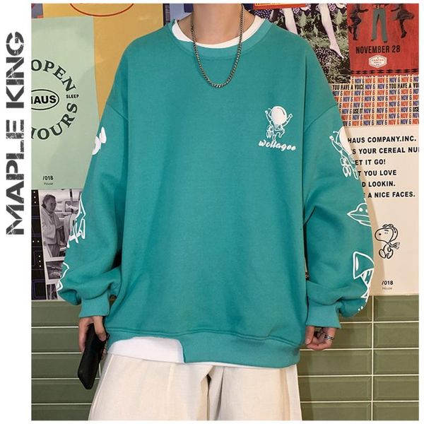 men's hoodies & sweatshirts fake 2 pieces sweatshirt long sleeve korean style cute astronaut print streetwear casual harajuku clothin, Black
men's hoodies & sweatshirts fake 2 pieces sweatshirt long sleeve korean style cute astronaut print streetwear casual harajuku clothin, Black