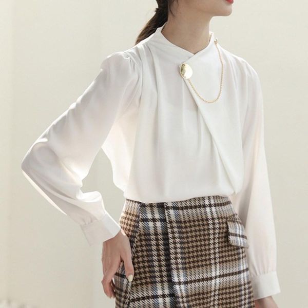 women's blouses & shirts chiffon spring shirt women temperament fashion office professional dames blouse clothing de50cs, White
women's blouses & shirts chiffon spring shirt women temperament fashion office professional dames blouse clothing de50cs, White
