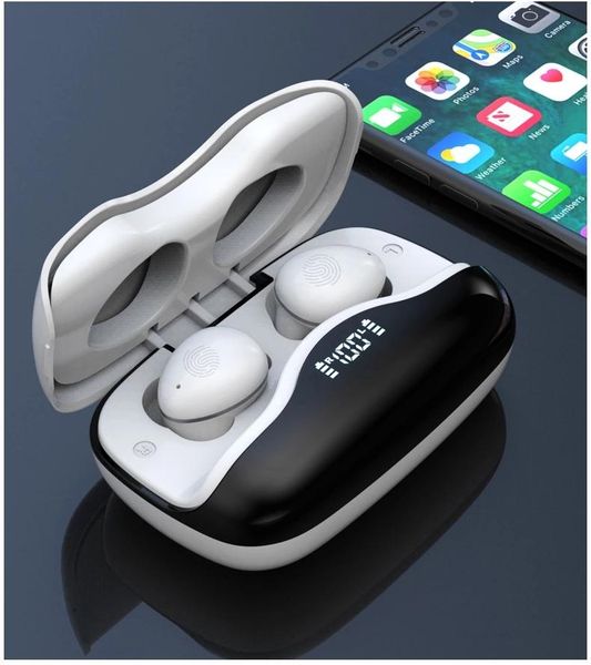 Headphones & Earphones TWS Black Bluetooth 5.0 Earphone Wireless Earbuds Headphons 2 In 1 Power Bank 3500mAh 9D Touch Control With LED Displ
Headphones & Earphones TWS Black Bluetooth 5.0 Earphone Wireless Earbuds Headphons 2 In 1 Power Bank 3500mAh 9D Touch Control With LED Displ