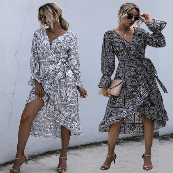 casual dresses dress autumn 2021 long sleeve ruffle ladies' streetwear beach holiday fall fashion bohemian clothes sexy, Black;gray
casual dresses dress autumn 2021 long sleeve ruffle ladies' streetwear beach holiday fall fashion bohemian clothes sexy, Black;gray