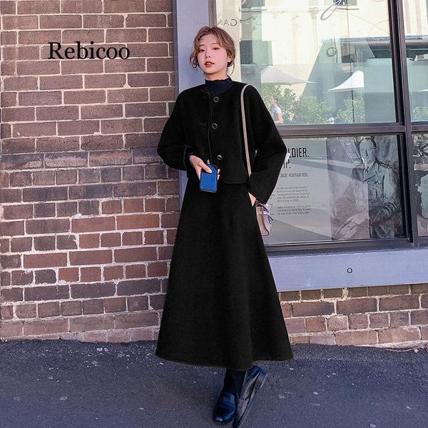 men's wool & blends short woolen jacket women's 2021 autumn and winter style korean-style waist hugging elastic cloth dress outfit, Black
men's wool & blends short woolen jacket women's 2021 autumn and winter style korean-style waist hugging elastic cloth dress outfit, Black