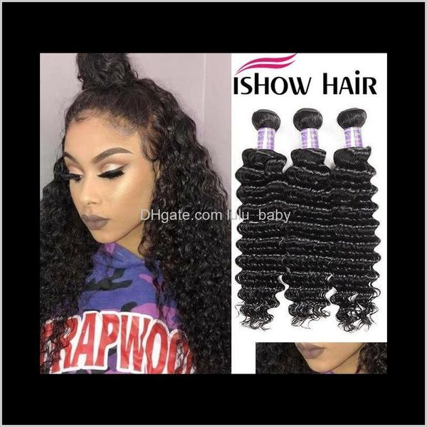 ishow 3 bundles wet and wavy loose deep virgin wave extensions brazilian malaysian human aej7e wefts k7dof, Black
ishow 3 bundles wet and wavy loose deep virgin wave extensions brazilian malaysian human aej7e wefts k7dof, Black