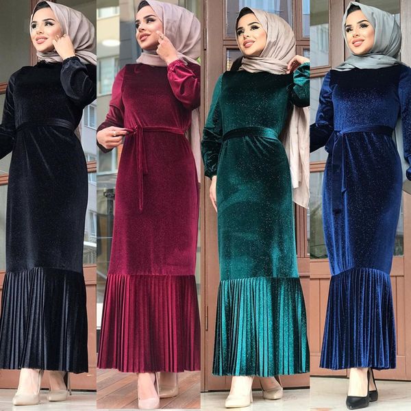 elegant veet muslim dress women lace-up ruffle abaya hijab dresses kimono jubah long robe party arab islamic clothing 4 color, Red
elegant veet muslim dress women lace-up ruffle abaya hijab dresses kimono jubah long robe party arab islamic clothing 4 color, Red