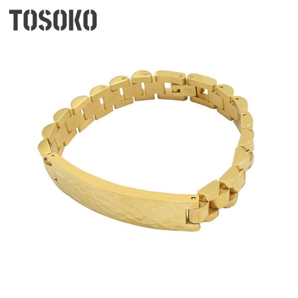 link, chain tosoko stainless steel jewelry long brand stitched watchband bracelet women's exaggerated hip hop bse272, Black
link, chain tosoko stainless steel jewelry long brand stitched watchband bracelet women's exaggerated hip hop bse272, Black