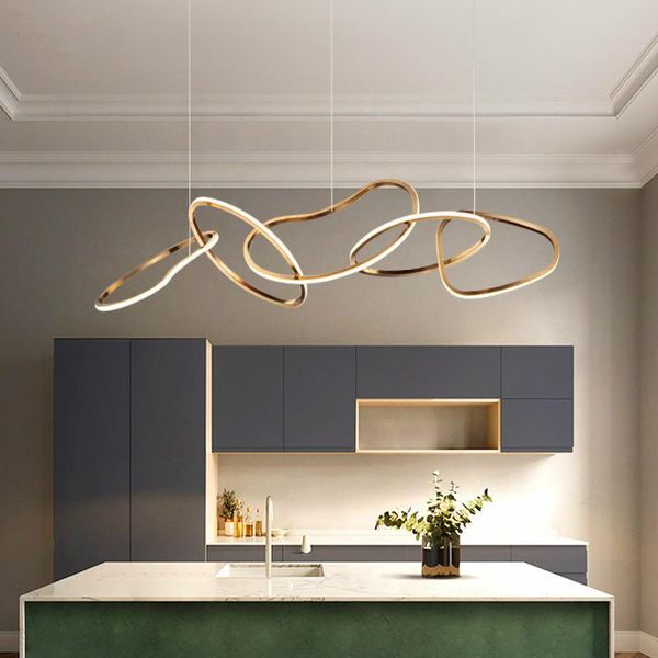 pendant lamps modern minimalism shiny gold steel led lights fixed irregular rings hanging lamp dining room drop light lamparas fixture
pendant lamps modern minimalism shiny gold steel led lights fixed irregular rings hanging lamp dining room drop light lamparas fixture