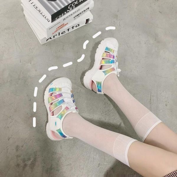 summer fashion wild colorful hole shoes sandals female thick bottom breathable student sports tide x025, Black
summer fashion wild colorful hole shoes sandals female thick bottom breathable student sports tide x025, Black