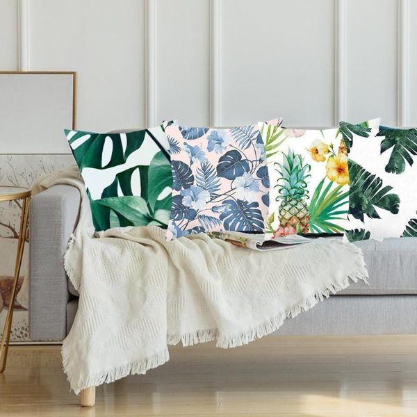cushion/decorative pillow fashion nordic green plants square flower pattern throw cover printing 45x45cm cushion car sofa decoration bed dec
cushion/decorative pillow fashion nordic green plants square flower pattern throw cover printing 45x45cm cushion car sofa decoration bed dec
