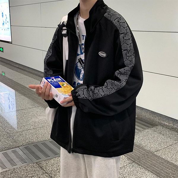 men's jackets cashew flower jacket spring and autumn korean version trend loose student handsome coat tide brand versatile casual, Black;brown
men's jackets cashew flower jacket spring and autumn korean version trend loose student handsome coat tide brand versatile casual, Black;brown