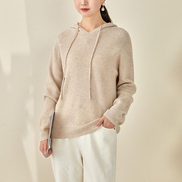 women's sweaters female leisure hooded loose 2021 autumn winter wear quality jumper 100 wool pullovers, White;black
women's sweaters female leisure hooded loose 2021 autumn winter wear quality jumper 100 wool pullovers, White;black