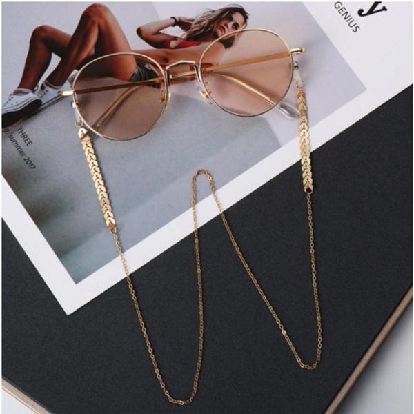 sunglasses frames 2021 fashion beaded metal glasses chains chain reading cords anti-lost laces holder eyewear retainer, Silver 
sunglasses frames 2021 fashion beaded metal glasses chains chain reading cords anti-lost laces holder eyewear retainer, Silver
