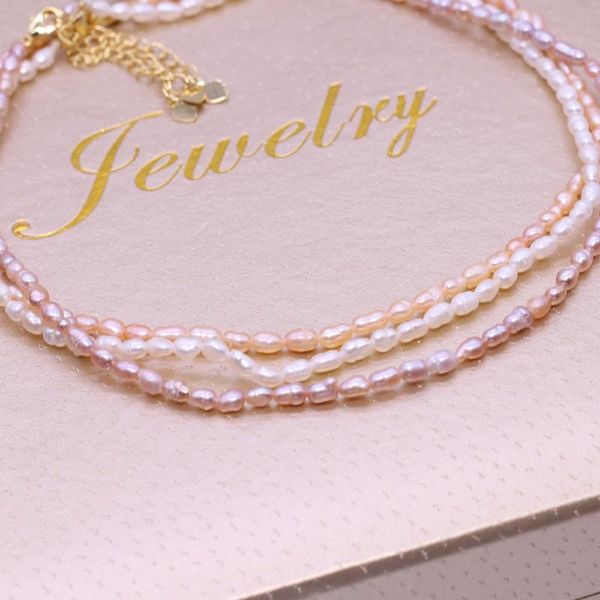 chains natural a freshwater pearl rice shape necklace exquisite copper buckle chain length 41mm for ms wedding party jewelry gift 3-4mm, Silver
chains natural a freshwater pearl rice shape necklace exquisite copper buckle chain length 41mm for ms wedding party jewelry gift 3-4mm, Silver