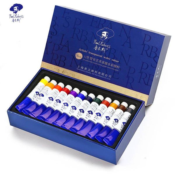 gift sets rubens art supplier regular 12 colors 8ml watercolor paint tube set professional acuarela for artists and masters
gift sets rubens art supplier regular 12 colors 8ml watercolor paint tube set professional acuarela for artists and masters