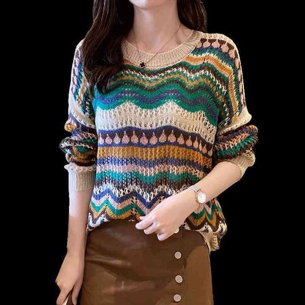 long sleeve hollow out knitted pullover crochet autumn o-neck striped pull jumpers casual female pullovers sweater, White;black
long sleeve hollow out knitted pullover crochet autumn o-neck striped pull jumpers casual female pullovers sweater, White;black