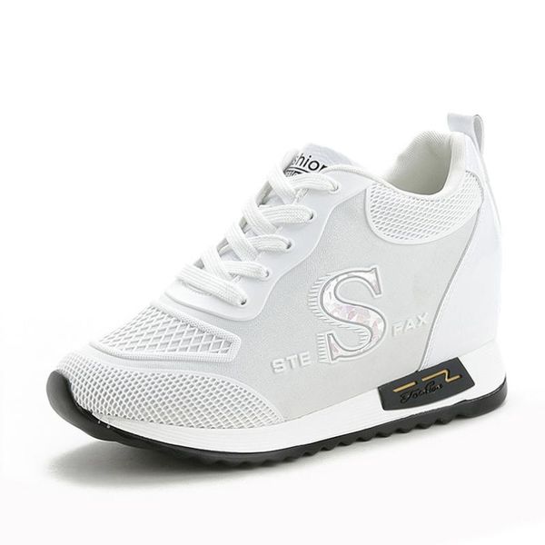 dress shoes white woman heels fashion casual breathable mesh trend girls increased wedges sport sneakers, Black
dress shoes white woman heels fashion casual breathable mesh trend girls increased wedges sport sneakers, Black