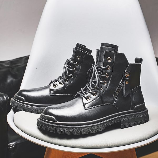 martin men's autumn 2021 high british mid fashion tooling boots breathable motorcycle boots men's sho, Black
martin men's autumn 2021 high british mid fashion tooling boots breathable motorcycle boots men's sho, Black