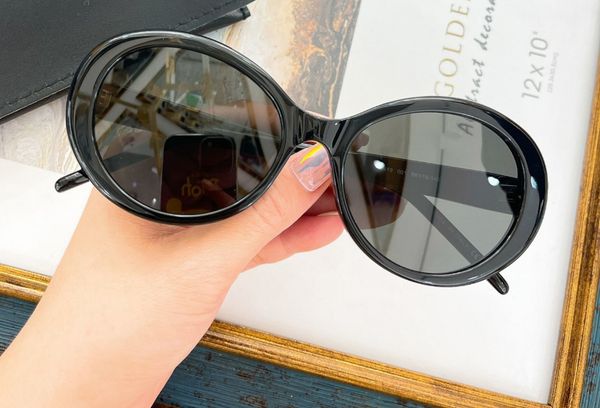 black oval sunglasses grey lens sonnenbrille eyewear accessories fashion sun glasses with box, White;black
black oval sunglasses grey lens sonnenbrille eyewear accessories fashion sun glasses with box, White;black