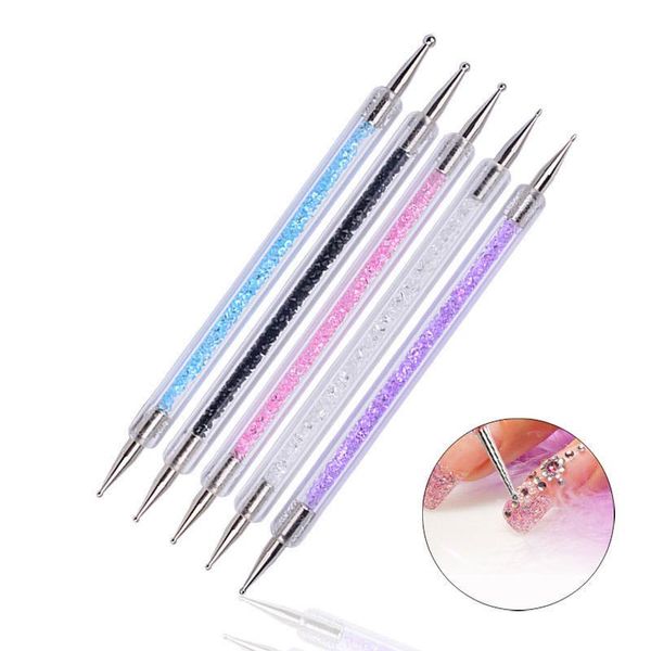 dotting tools dual-ended nail pen crystal beads handle rhinestone studs picker wax pencil manicure art tool, Silver
dotting tools dual-ended nail pen crystal beads handle rhinestone studs picker wax pencil manicure art tool, Silver