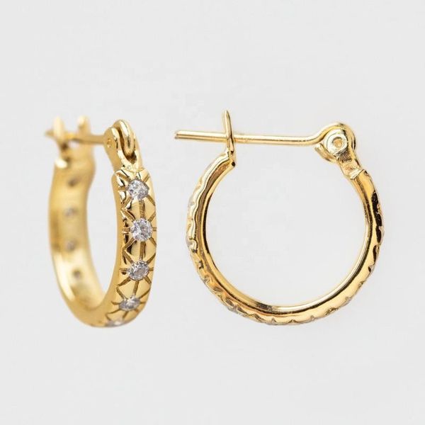 hoop & huggie original brand 925 sterling silver vintage pattern branding starburst gold earring plated, Golden;silver
hoop & huggie original brand 925 sterling silver vintage pattern branding starburst gold earring plated, Golden;silver
