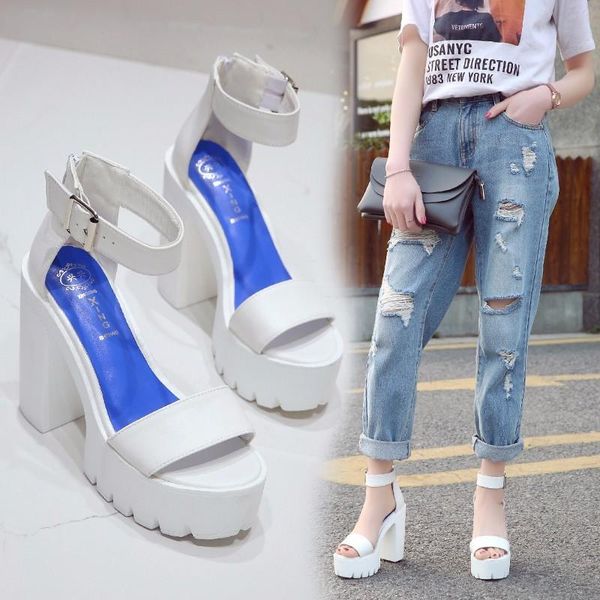 dress shoes women high heels fashion pu leather platform thick ladies round toe ankle buckle pumps party, Black
dress shoes women high heels fashion pu leather platform thick ladies round toe ankle buckle pumps party, Black
