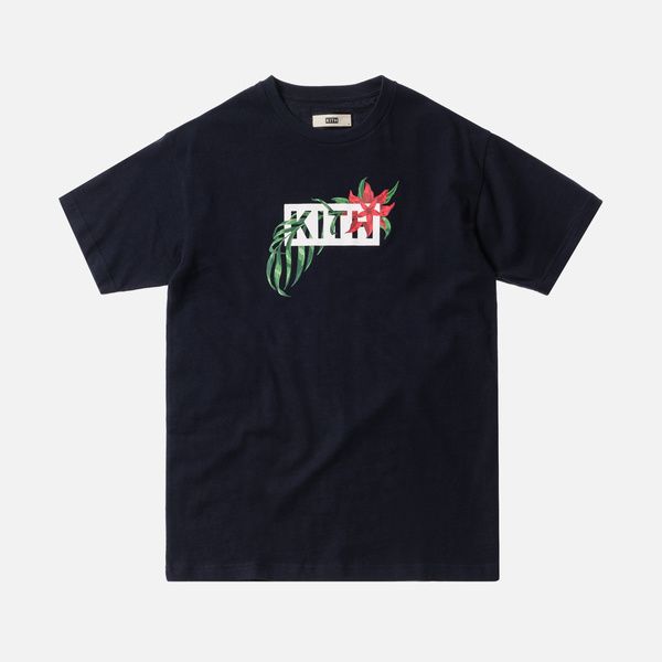 men and women in bloom classic flower printed short-sleeved t-shirts kith summer cotton round neck loose street half-sleeved tees, White;black
men and women in bloom classic flower printed short-sleeved t-shirts kith summer cotton round neck loose street half-sleeved tees, White;black
