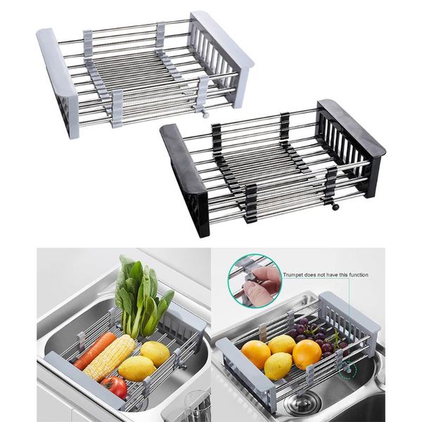 retractable stainless steel sink strainer drain, drain basket with kitchen storage & organization
retractable stainless steel sink strainer drain, drain basket with kitchen storage & organization