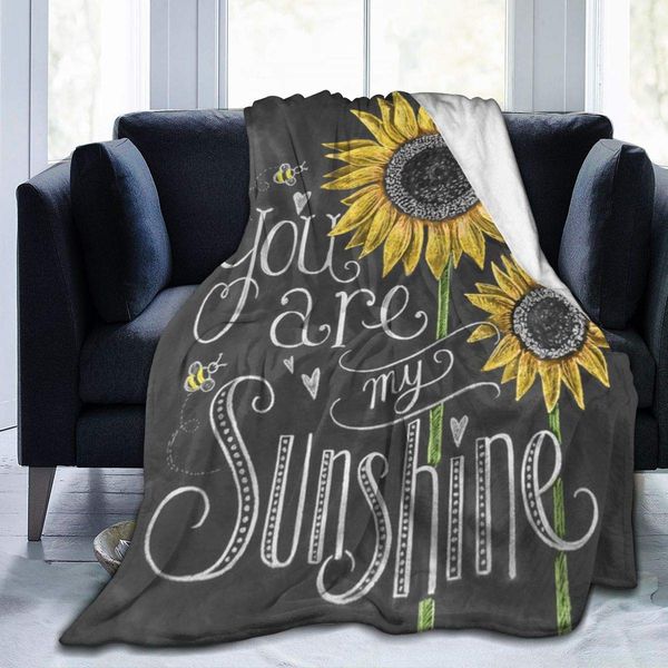 You are My Sunshine Sunflower Throw Blanket Cozy Warm,Thick Velvet Blanket for Couch Bed Living Room L 80"X60"
You are My Sunshine Sunflower Throw Blanket Cozy Warm,Thick Velvet Blanket for Couch Bed Living Room L 80"X60"
