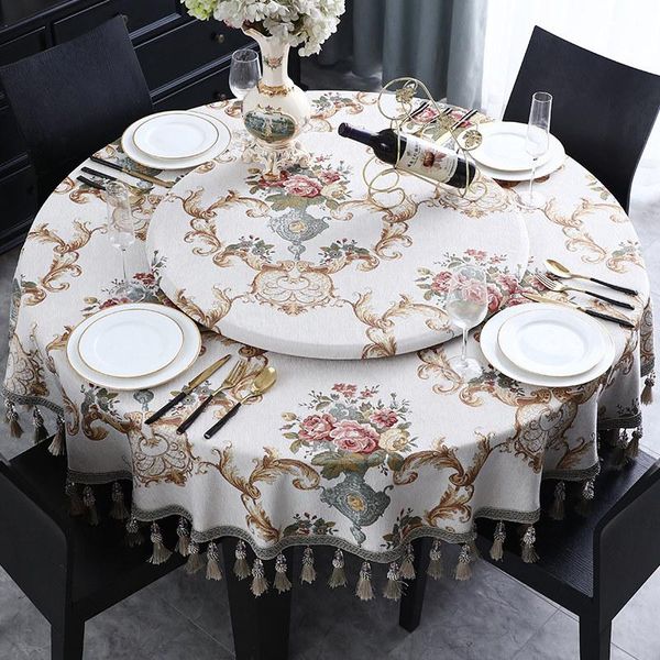 table cloth beige retro tassel round tablecloth 150 180cm for party events jacquard 3d floral covers european fabric turntable cover
table cloth beige retro tassel round tablecloth 150 180cm for party events jacquard 3d floral covers european fabric turntable cover