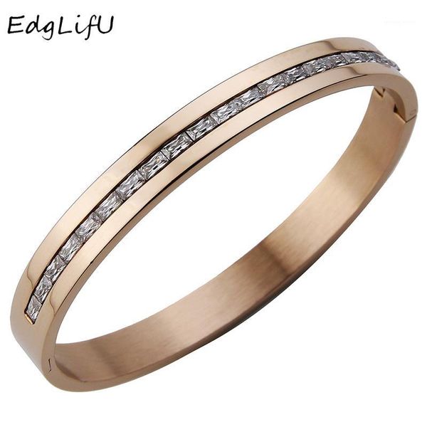 edglifu women charm bangle rose gold paved cubic zirconia stone stainless steel wedding cuff bangles&bracelet jewelry1, Black
edglifu women charm bangle rose gold paved cubic zirconia stone stainless steel wedding cuff bangles&bracelet jewelry1, Black