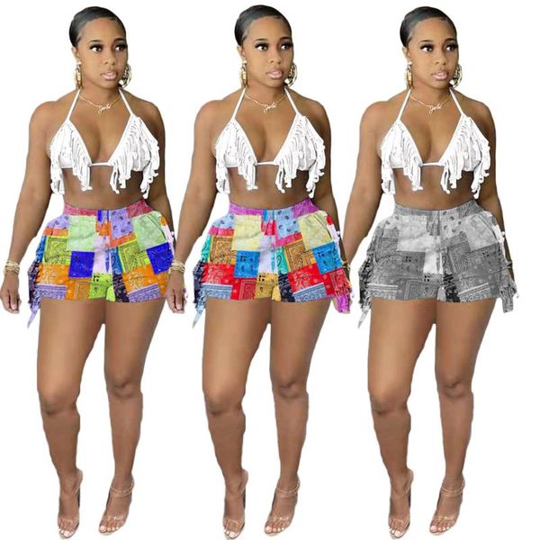 women's tracksuits echoine print vintage tassel fringe shorts halter crop two piece set party clubwear club outfits streetwear, Gray
women's tracksuits echoine print vintage tassel fringe shorts halter crop two piece set party clubwear club outfits streetwear, Gray