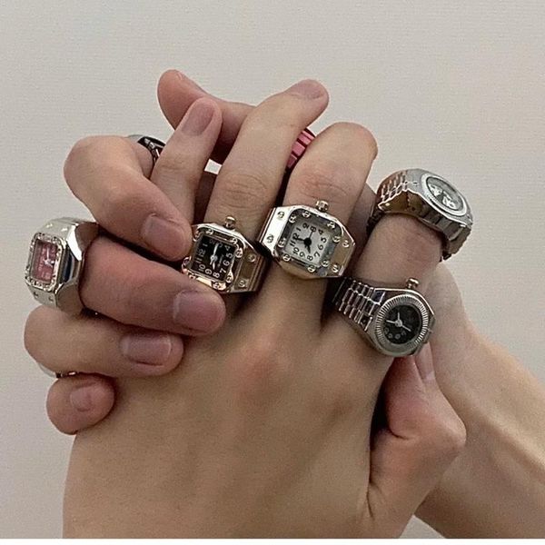 cluster rings 1pcs vintage punk elastic stretchy quartz watch for women man hip hop cool finger couple fashion jewelry, Golden;silver
cluster rings 1pcs vintage punk elastic stretchy quartz watch for women man hip hop cool finger couple fashion jewelry, Golden;silver