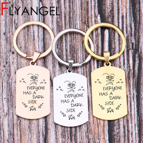 keychains cute motivative key chains engraved everyone has a dark side keyring bag charm keys holder jewelry driver tag, Silver
keychains cute motivative key chains engraved everyone has a dark side keyring bag charm keys holder jewelry driver tag, Silver