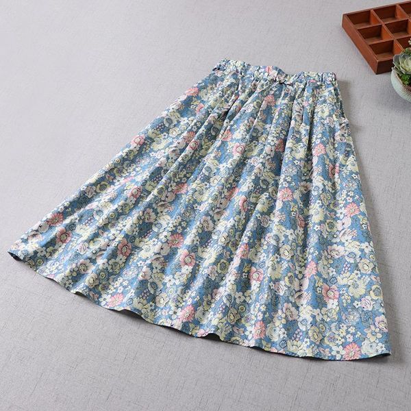 skirts spring women floral print skirt japan style mori girl cotton loose casual, Black
skirts spring women floral print skirt japan style mori girl cotton loose casual, Black