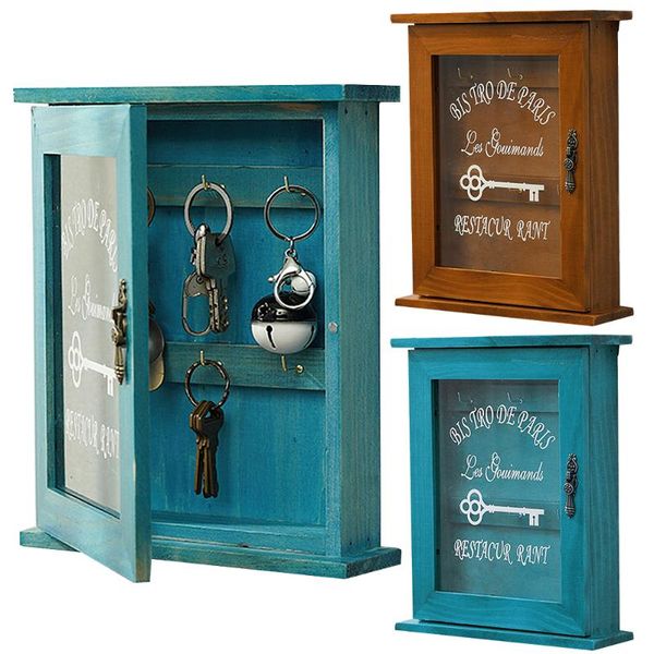 hooks & rails 1pcs vintage blue brown key hook hanger box housekeeper on wall cabinet holder with hanging letter rack decor
hooks & rails 1pcs vintage blue brown key hook hanger box housekeeper on wall cabinet holder with hanging letter rack decor