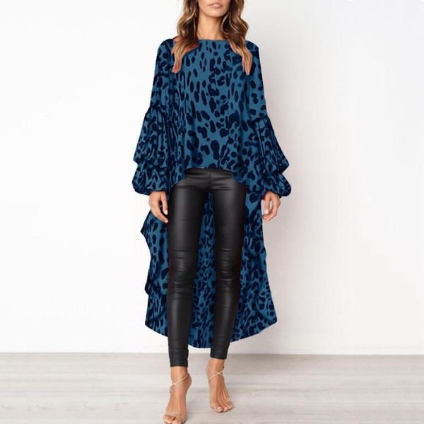 women's swimwear products spring and summer 2021 leopard print long-sleeved irregular dress, White;black
women's swimwear products spring and summer 2021 leopard print long-sleeved irregular dress, White;black