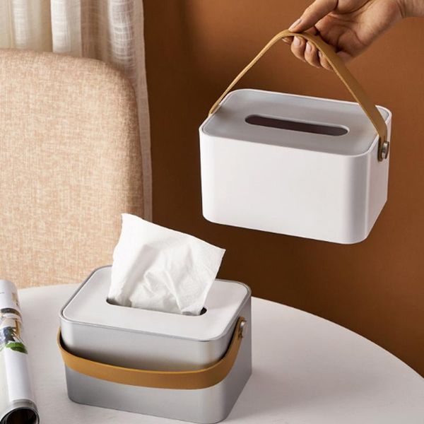 tissue boxes & napkins portable box multifunctional deskdrop-resistant with leather handle for living room durable
tissue boxes & napkins portable box multifunctional deskdrop-resistant with leather handle for living room durable