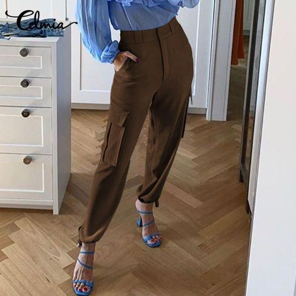 spring fashion high waist cargo pants celmia women casual drawstring harem pant pockets trousers solid work pantalon 5xl 7 women's & ca, Black;white
spring fashion high waist cargo pants celmia women casual drawstring harem pant pockets trousers solid work pantalon 5xl 7 women's & ca, Black;white