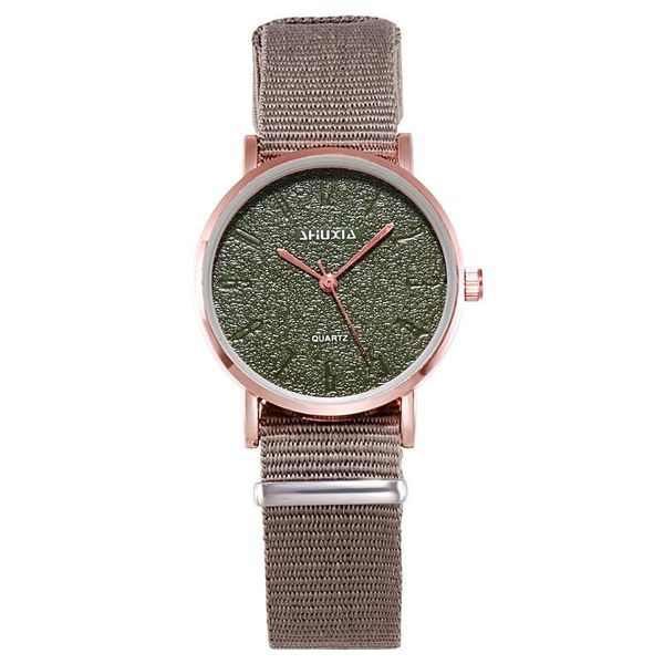 fast 2021 luxury watches quartz watch nylon strap dial casual bracele for women wrist gift montre wristwatches, Slivery;brown
fast 2021 luxury watches quartz watch nylon strap dial casual bracele for women wrist gift montre wristwatches, Slivery;brown