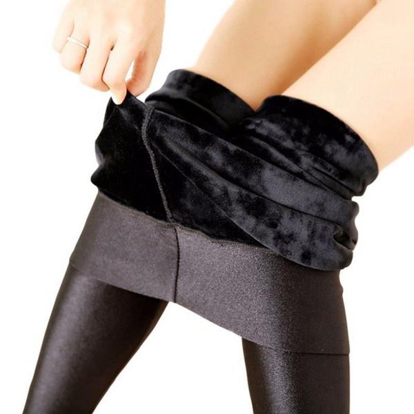 autumn winter street fashion inner women capris fleece elastic high waist pencil pant solid black shiny velvet leggings, Black;white
autumn winter street fashion inner women capris fleece elastic high waist pencil pant solid black shiny velvet leggings, Black;white