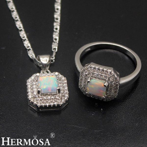 earrings & necklace hermosa white fire australian opal silver color pendant ring sets 7.5# pretty women wedding jewelry lovely gift
earrings & necklace hermosa white fire australian opal silver color pendant ring sets 7.5# pretty women wedding jewelry lovely gift