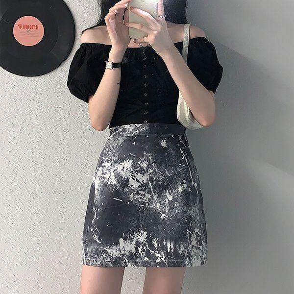 2 colors femme womens crop 2021 summer korean ins style puff short sleeve black shirt women vintage blouses (x1465), White
2 colors femme womens crop 2021 summer korean ins style puff short sleeve black shirt women vintage blouses (x1465), White