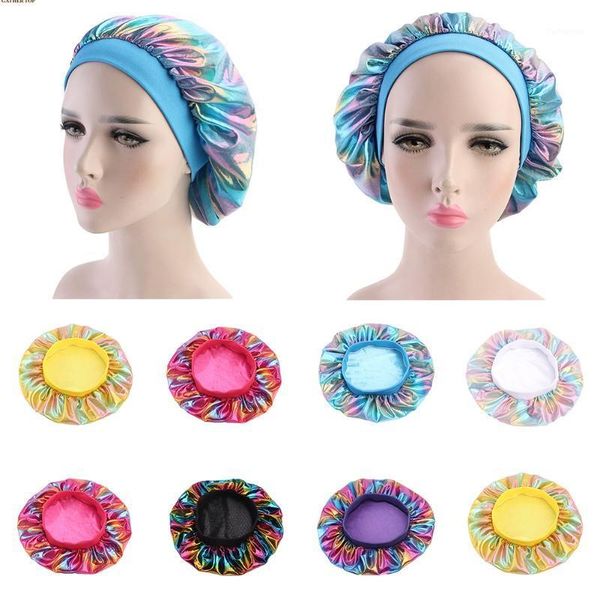 fashion women laser satin bonnet wide band cap night sleep hair loss chemo head coverings accessories1
fashion women laser satin bonnet wide band cap night sleep hair loss chemo head coverings accessories1