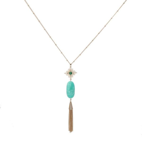 pendant necklaces tassel necklace long fringed chain statement geometric oval nature stone, Silver
pendant necklaces tassel necklace long fringed chain statement geometric oval nature stone, Silver
