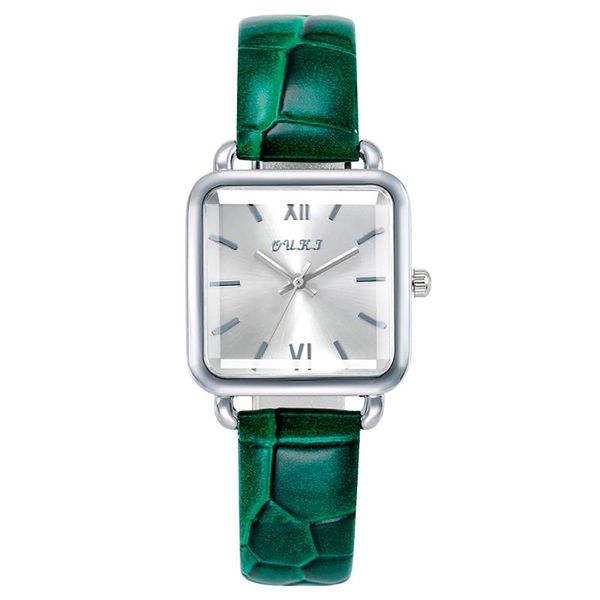 wristwatches 2021 women luxury business vintage square silver case watch compact dial style belt ladies relógio feminino, Slivery;brown
wristwatches 2021 women luxury business vintage square silver case watch compact dial style belt ladies relógio feminino, Slivery;brown