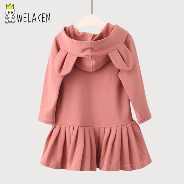 girl's dresses welaken 2021 arrival dress cute bear ears kid's outwear autumn winter long sleeve hooded cotton casual pleated, Red;yellow
girl's dresses welaken 2021 arrival dress cute bear ears kid's outwear autumn winter long sleeve hooded cotton casual pleated, Red;yellow