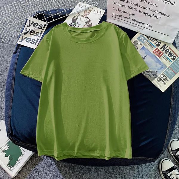 summer t shirt ropa mujer womens fashion t-shirt casual short-sleeved solid color oversize tshirt poleras women's, White
summer t shirt ropa mujer womens fashion t-shirt casual short-sleeved solid color oversize tshirt poleras women's, White