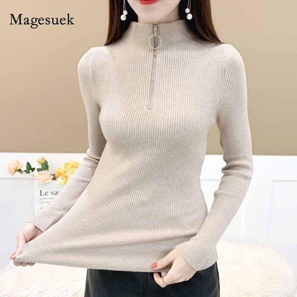 autumn and winter 2021 fashion knitted slim pullover bottoming sweater women half turtleneck zipper pull femme 11034 women's sweaters, White;black
autumn and winter 2021 fashion knitted slim pullover bottoming sweater women half turtleneck zipper pull femme 11034 women's sweaters, White;black