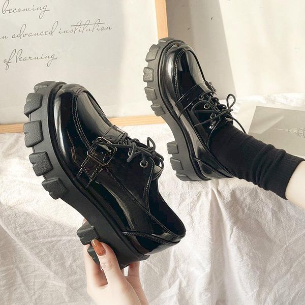 dress shoes lucyever women patent leather chunky heels casual lace up platform pumps woman black gothic buckle creepers female
dress shoes lucyever women patent leather chunky heels casual lace up platform pumps woman black gothic buckle creepers female