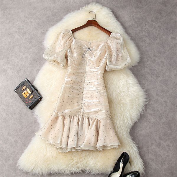 two piece dress elegant female designer sleeve draped breath organza trumpet prom dress for party summer turtleneck square dot princess bath, White
two piece dress elegant female designer sleeve draped breath organza trumpet prom dress for party summer turtleneck square dot princess bath, White