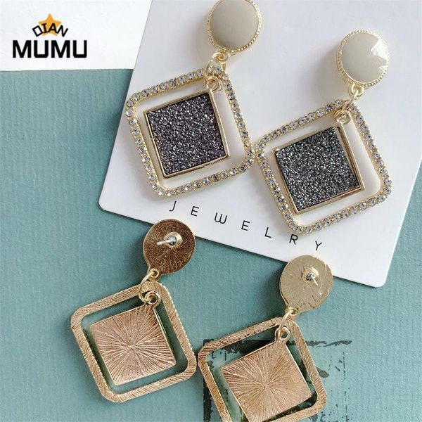 dangle & chandelier korean version of the paint geometric square earrings exaggerated fashion simple wild red retro cold wind female, Silver
dangle & chandelier korean version of the paint geometric square earrings exaggerated fashion simple wild red retro cold wind female, Silver